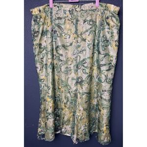 Y2K Sheer‎ Mesh Midi Skirt Abstract Swirl Fairycore Whimsigoth Indie plus 24